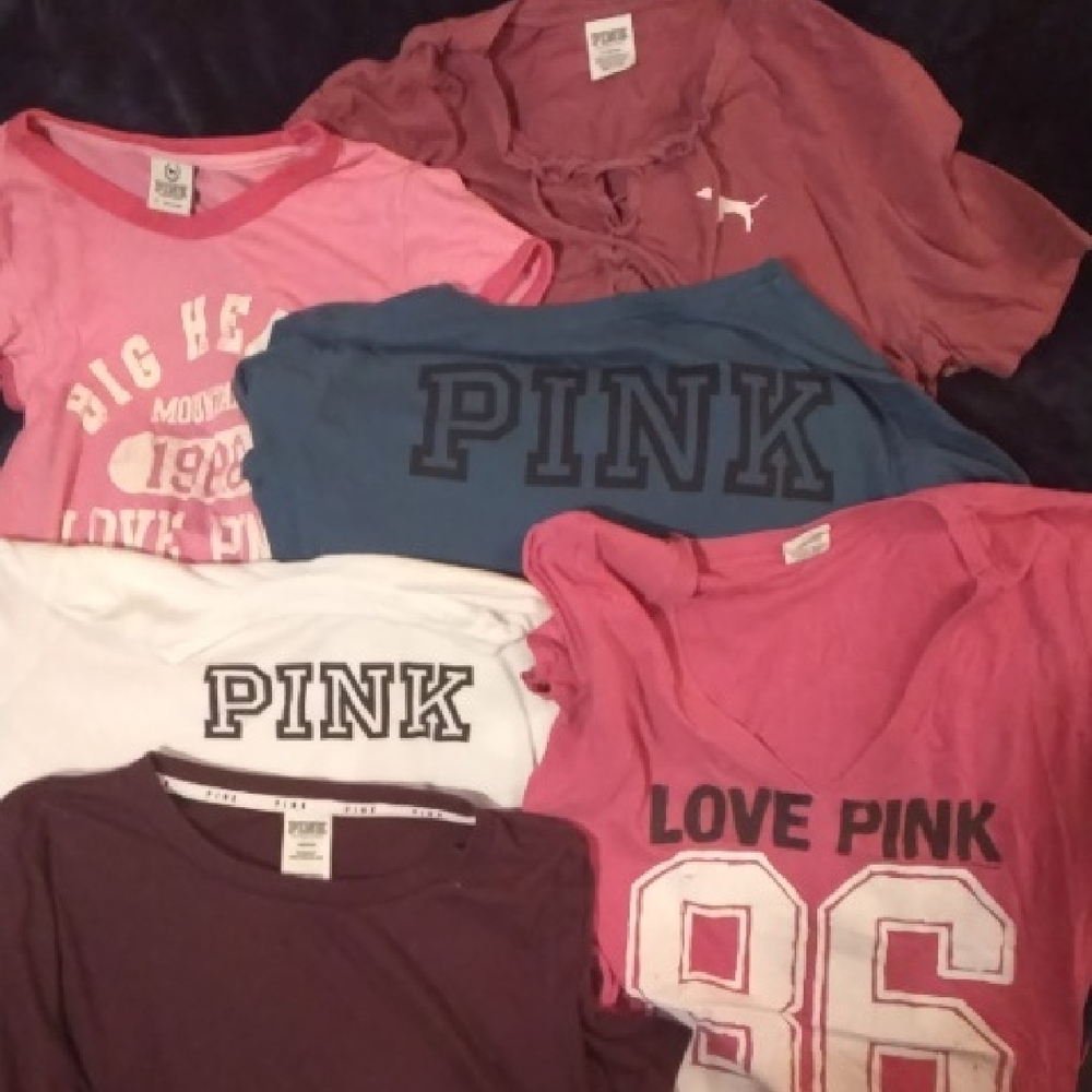 PINK Victoria's Secret 6 piece BUNDLE- Assorted Colors